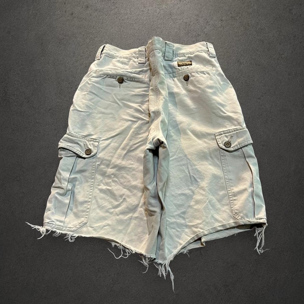 Y2K 2000s Grunge Indie Skater Workwear Streetwear Hip Hop Baggy Cargo Shorts - Picture 2 of 7